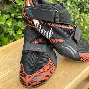 Nike Women's Superrep Cycle Tiger Indoor Cycling Shoes Size 7 CJ0775 Orange/blk